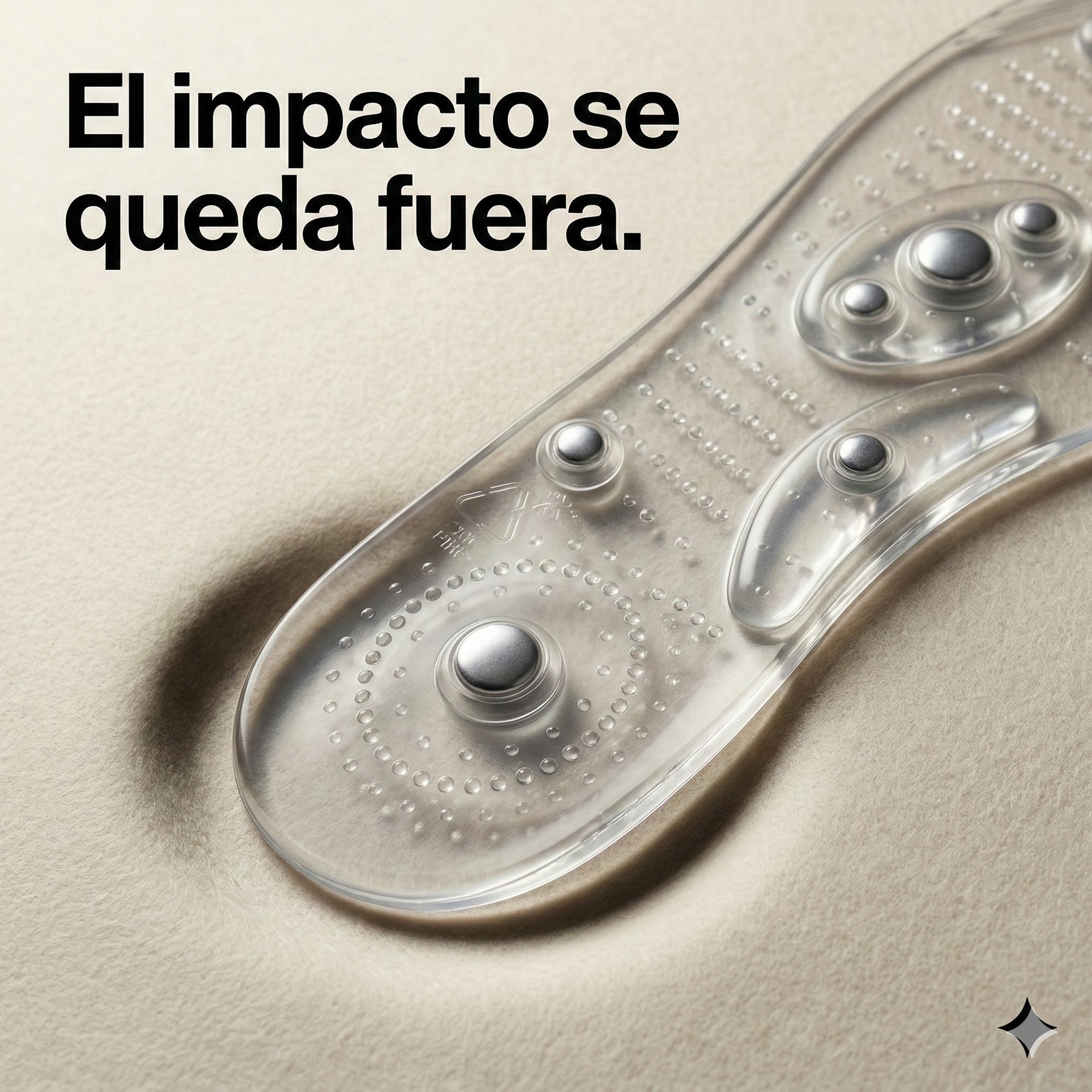 Plantillas de gel Habita colocadas dentro de un zapato